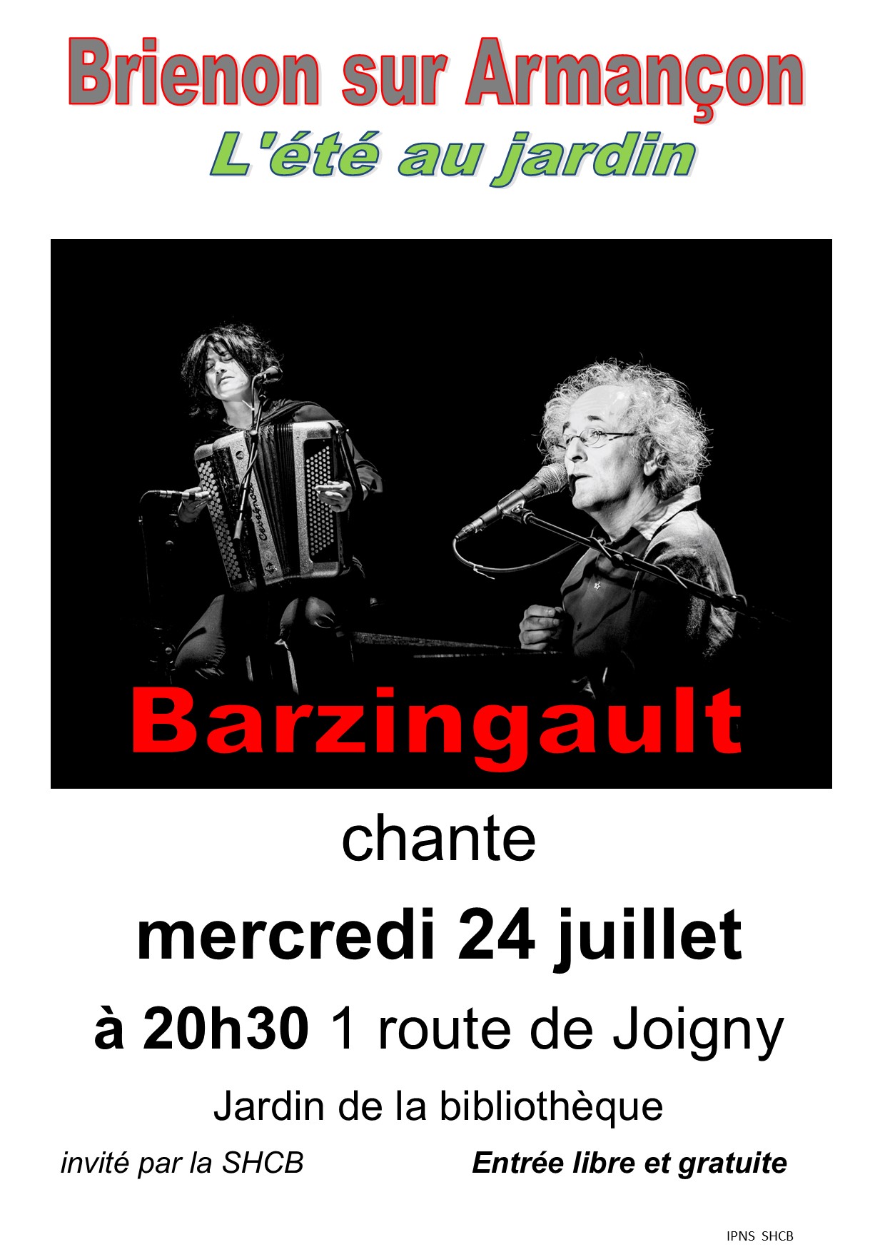 affiche au jardin 2024 Barzingault