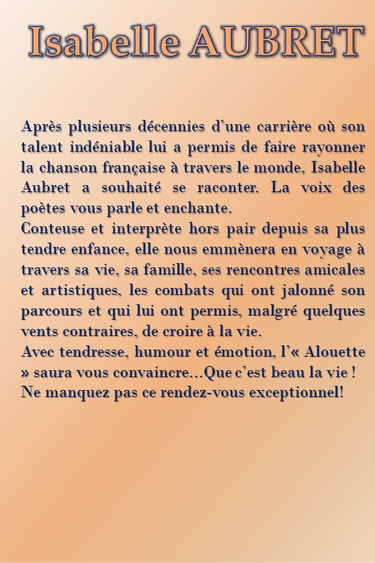 isabelle A verso du flyer texte